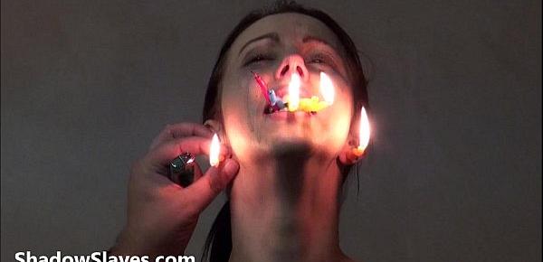  Gruesome facial bdsm of crying Emily Sharpe in bizarre hotwax punishment and ext